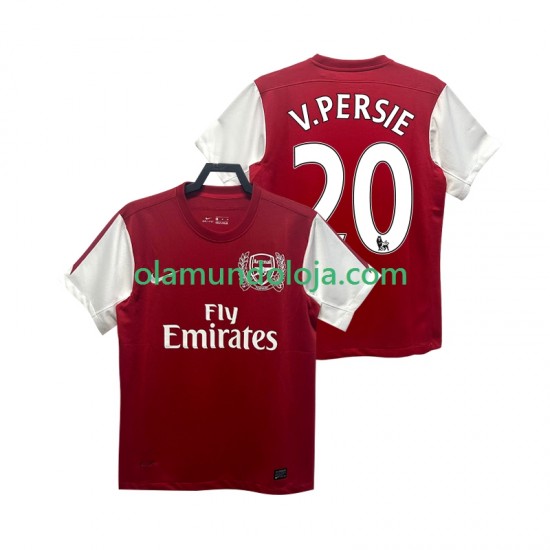Camisola Arsenal V PERSIE 20 2012 Retro Homem Equipamento Primeiro 2011 Manga Curta